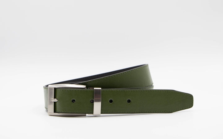 Vegan cactus leather casual green belt - ARTIGIANO