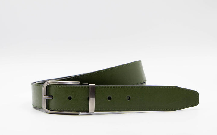 Vegan cactus leather casual green belt - ARTIGIANO