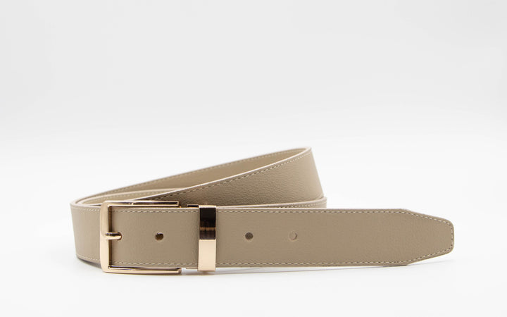 Vegan cactus leather casual nude belt - ARTIGIANO