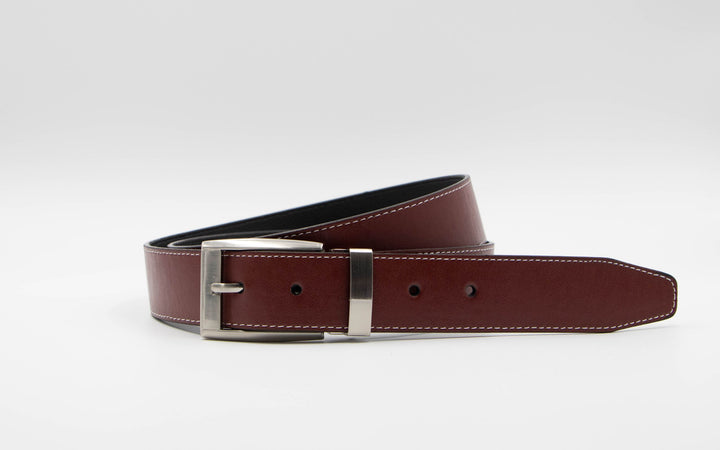 Vegan cactus leather casual red belt - ARTIGIANO