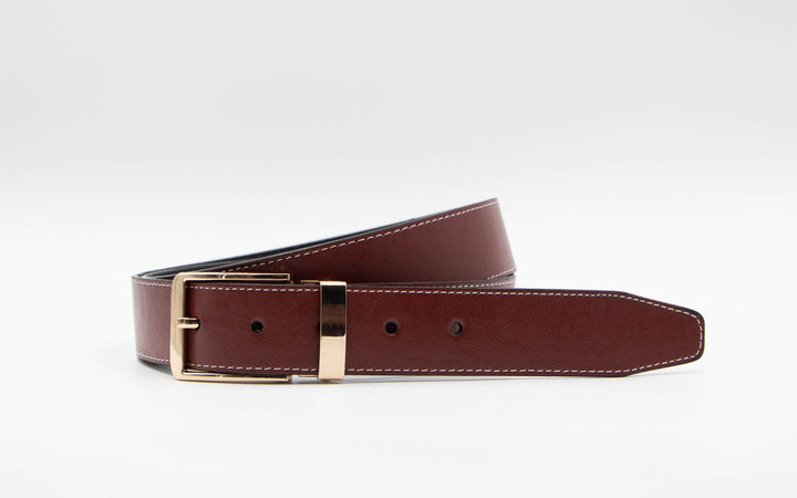 Vegan cactus leather casual red belt - ARTIGIANO