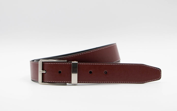 Vegan cactus leather casual red belt - ARTIGIANO