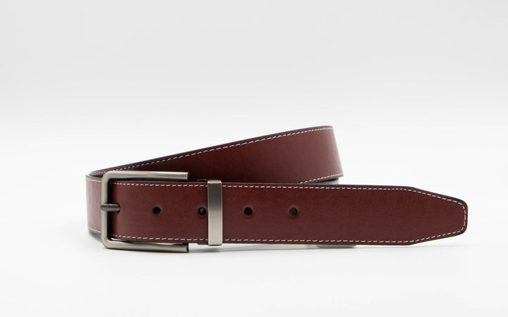 Vegan cactus leather casual red belt - ARTIGIANO